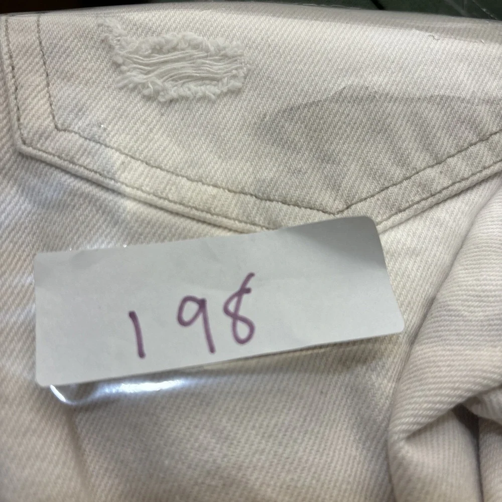 We The Free Women's 26 Button Fly Shorts, Off-White,‎ Distressed, Free People